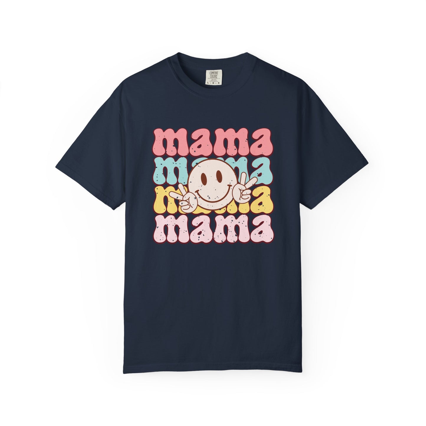 mama Unisex Garment-Dyed T-Shirt - Casual Vintage Style for Everyday Wear