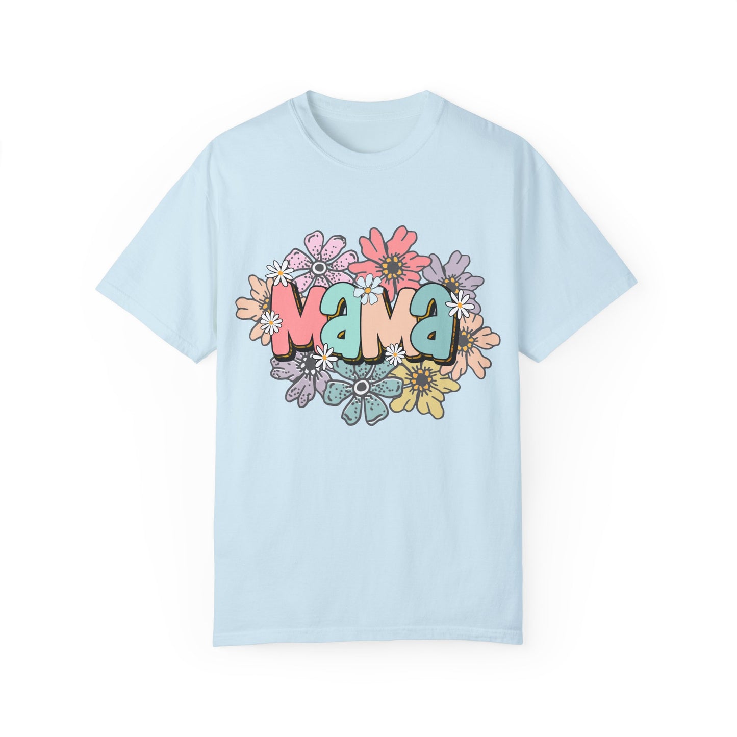 Mama Unisex Garment-Dyed T-Shirt - Casual Vintage Style for Everyday Wear
