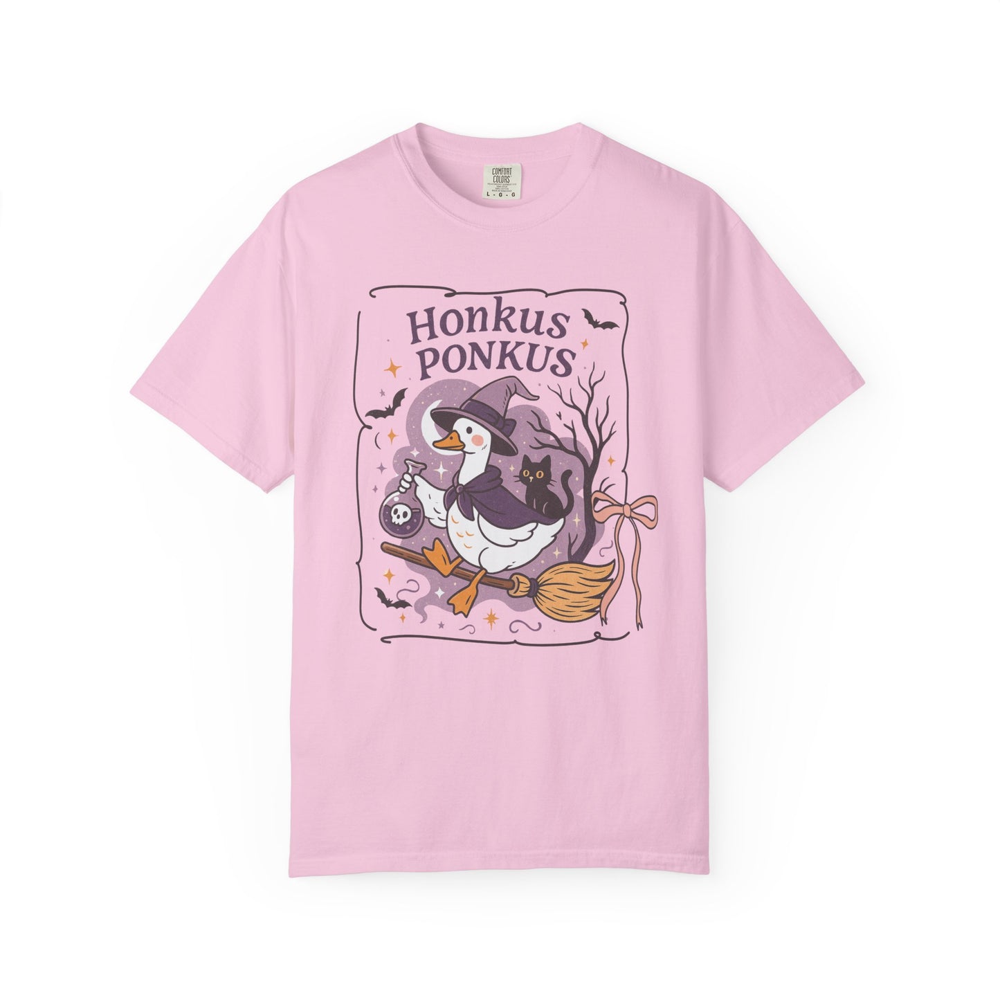Honkus Ponkus Halloween Unisex Garment-Dyed T-Shirt - Casual Vintage Style for Everyday Wear