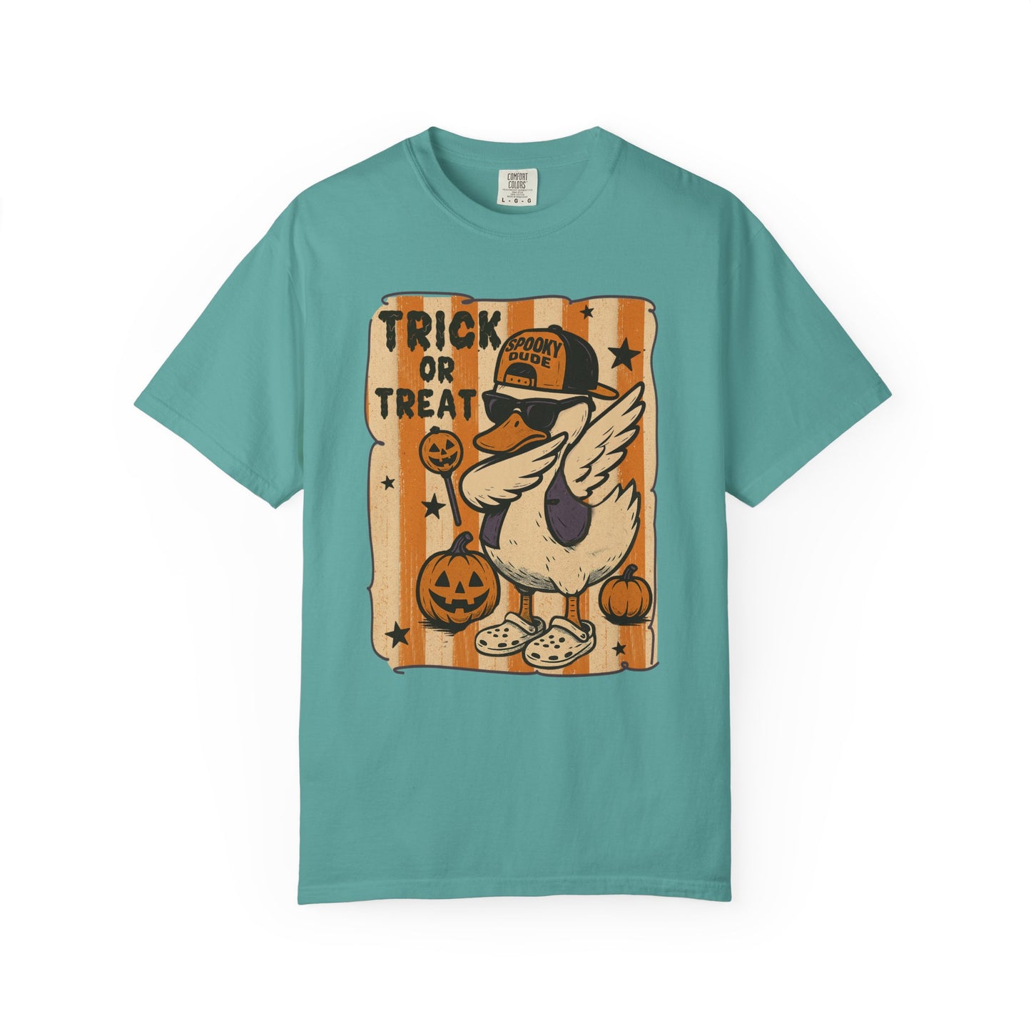 Trick or treat Halloween Unisex Garment-Dyed T-Shirt - Casual Vintage Style for Everyday Wear