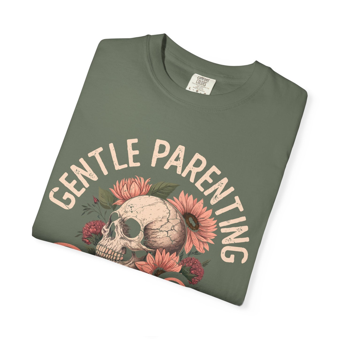 Gentle Parenting Drop out Funny Unisex Garment-Dyed T-Shirt - Casual Vintage Style for Everyday Wear