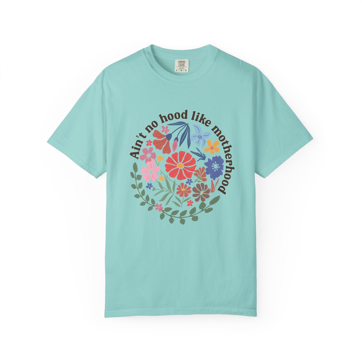 Aint no hood like motherhood Unisex Garment-Dyed T-Shirt - Casual Vintage Style for Everyday Wear