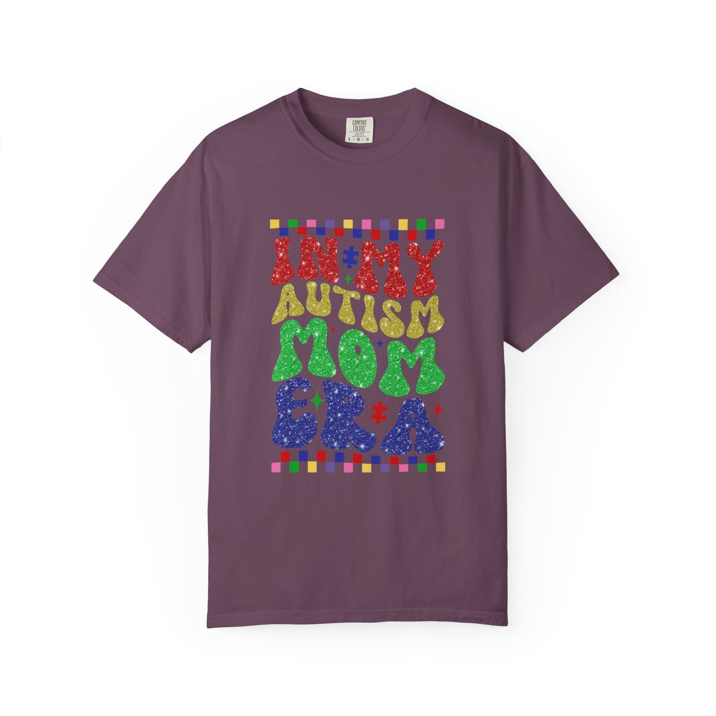 In my autism mom era club Unisex Garment-Dyed T-Shirt - Casual Vintage Style for Everyday Wear