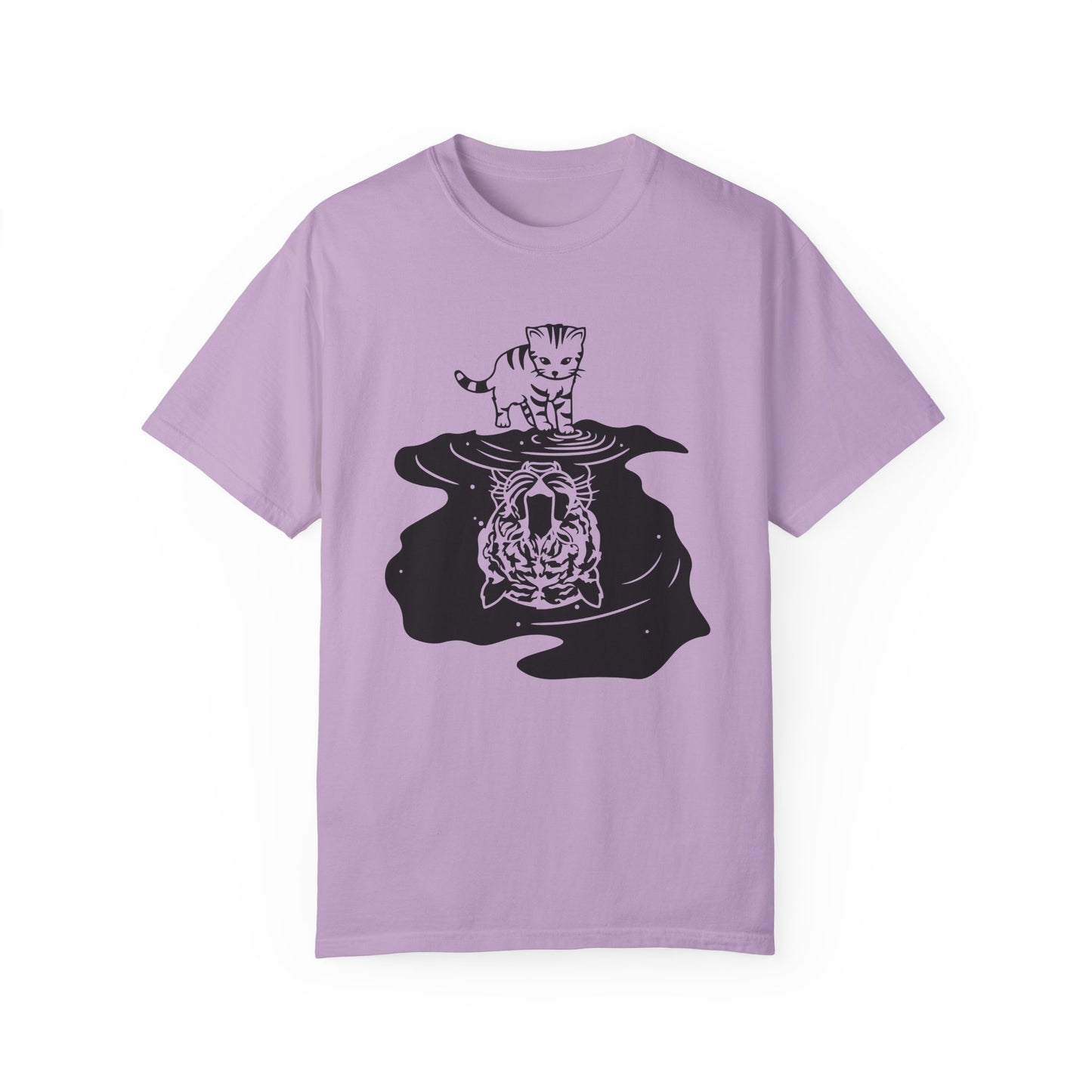 Baby Tiger Unisex Garment-Dyed T-Shirt - Casual Vintage Style for Everyday Wear