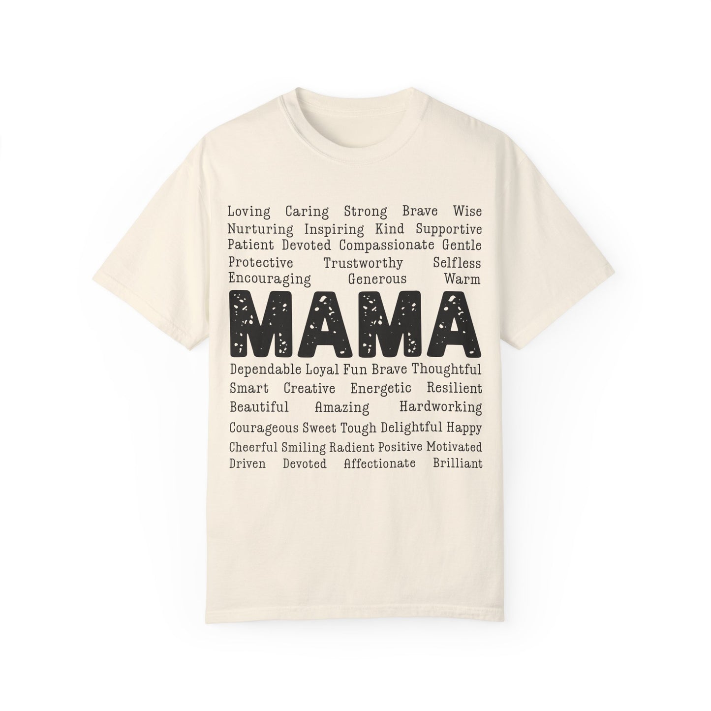 Mama Unisex Garment-Dyed T-Shirt - Casual Vintage Style for Everyday Wear