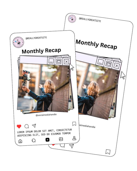 Monthly Recap Social Media Instagram