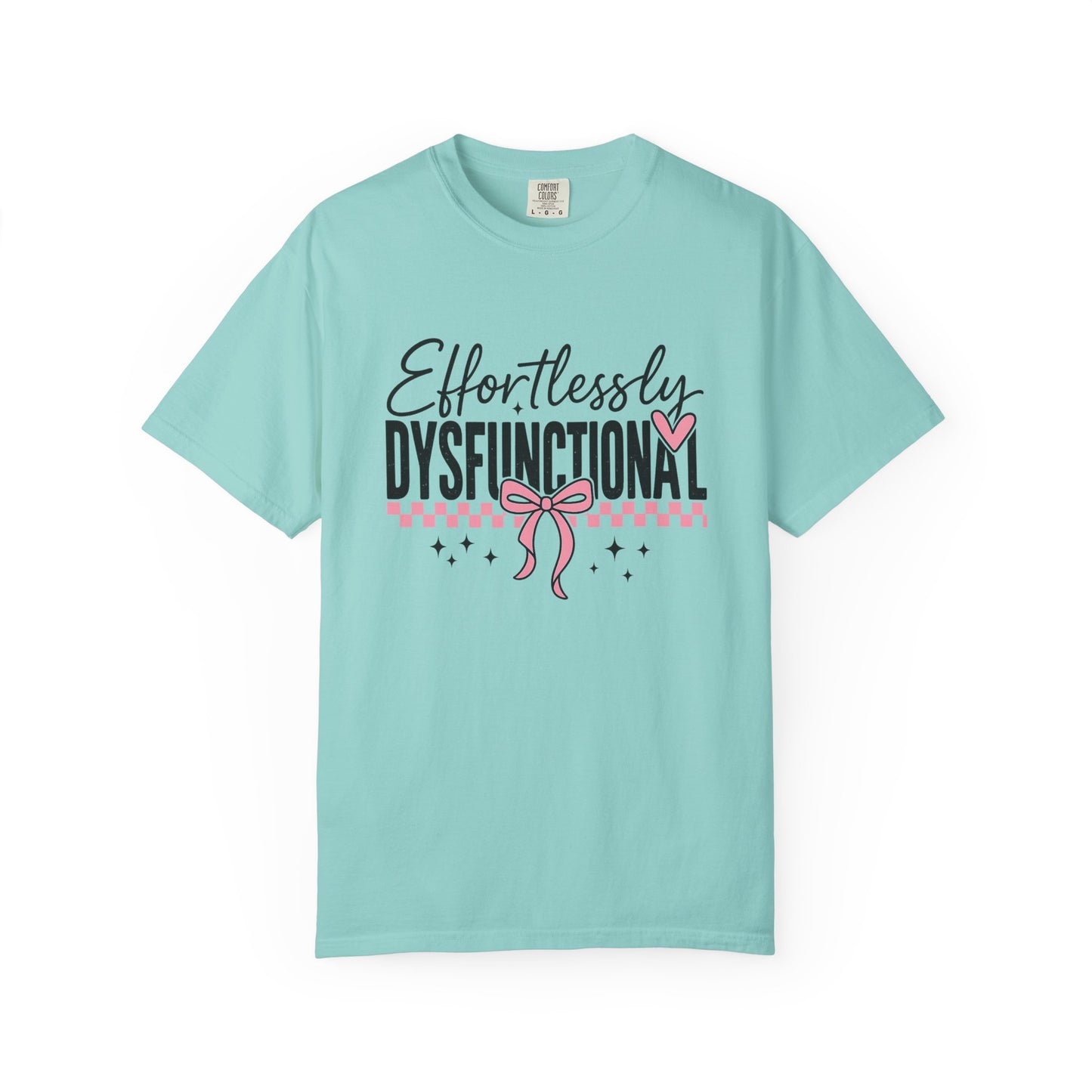 Effortlessly dysfunctional Unisex Garment-Dyed T-Shirt - Casual Vintage Style for Everyday Wear