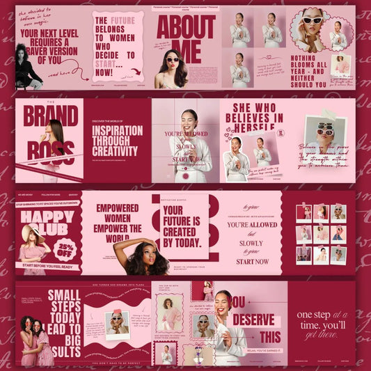 5 Seamless Instagram Carousel Posts for Your Business Using This Brand Style Theme