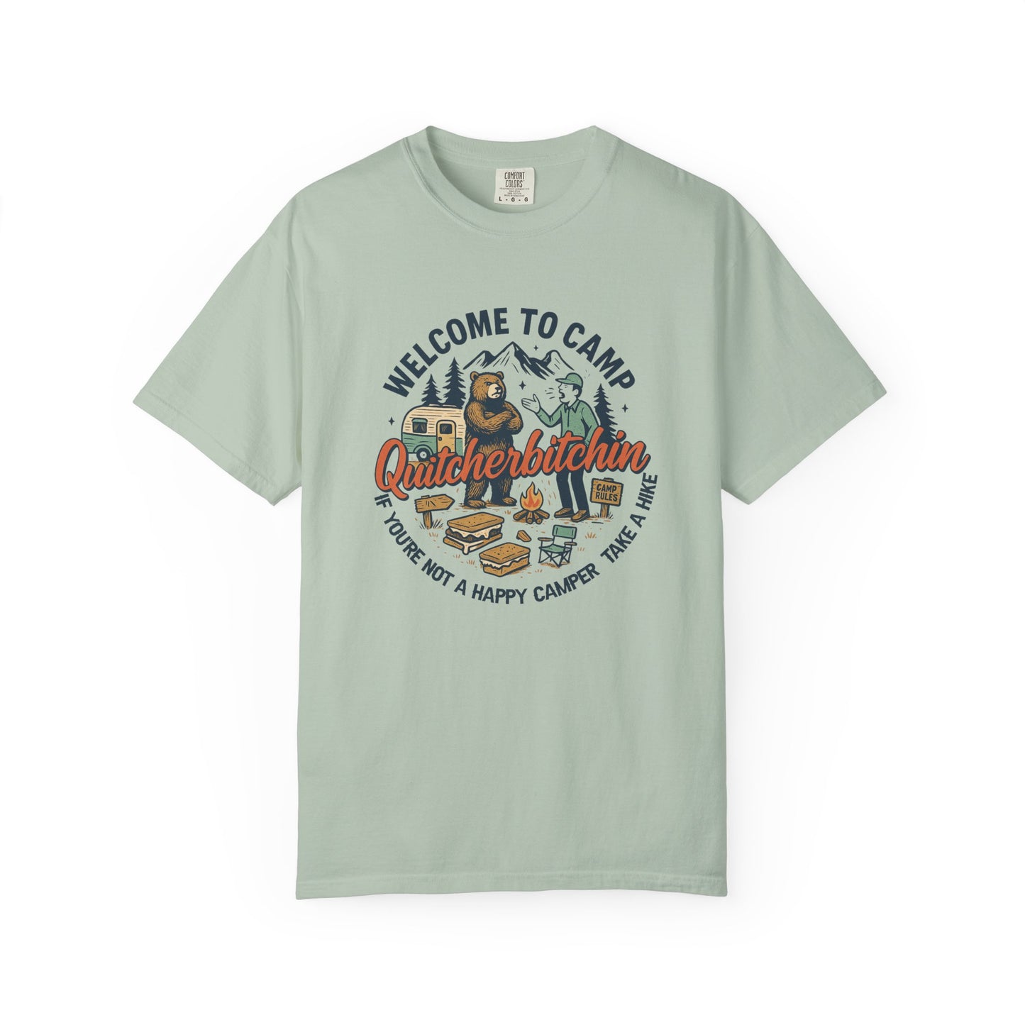 Quit bitchin Funny Unisex Garment-Dyed T-Shirt - Casual Vintage Style for Everyday Wear