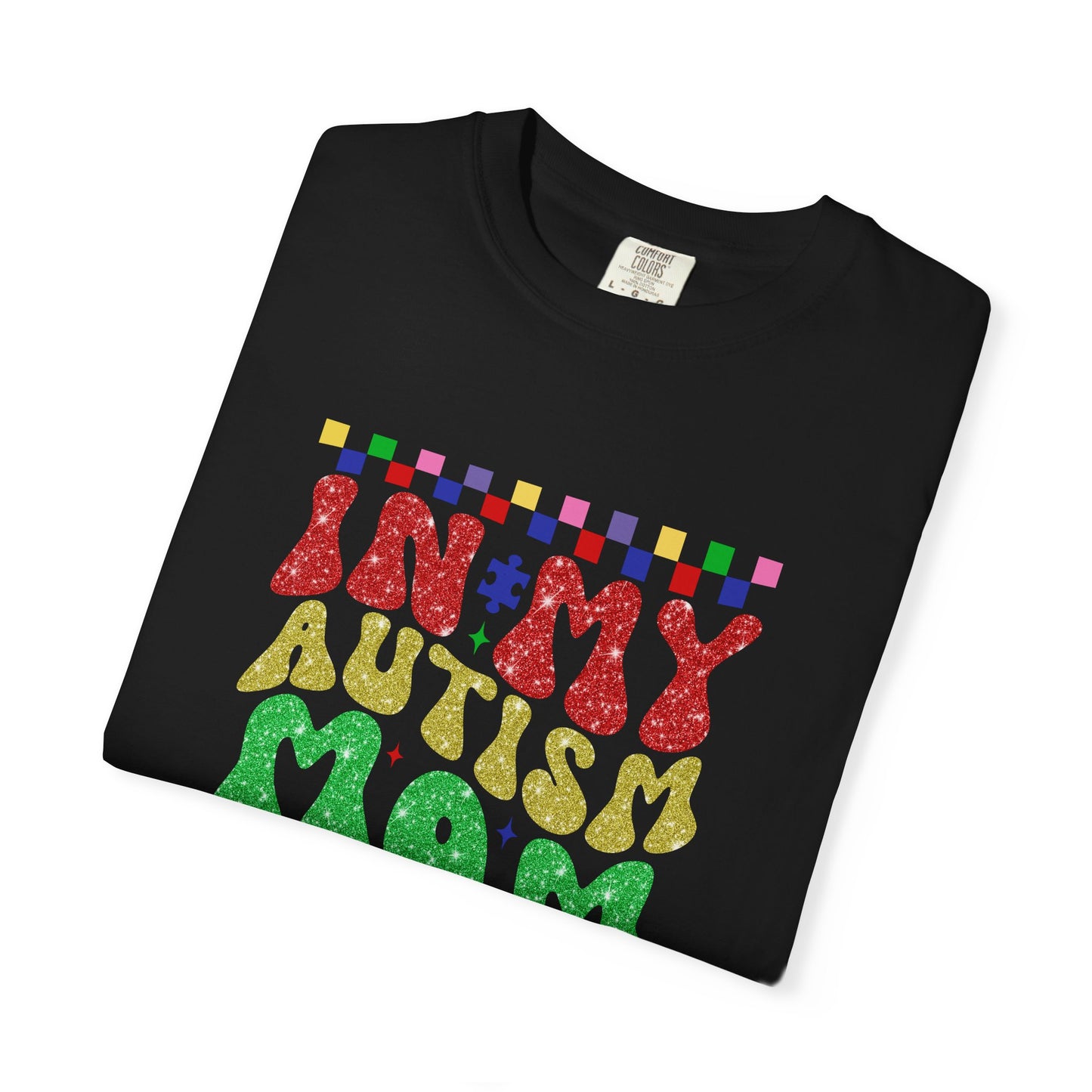 In my autism mom era club Unisex Garment-Dyed T-Shirt - Casual Vintage Style for Everyday Wear