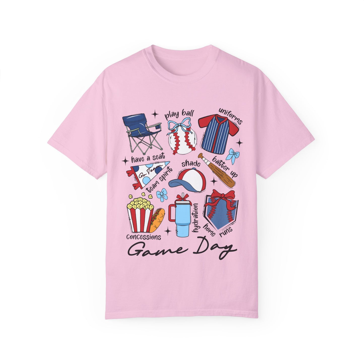 Game Day Unisex Garment-Dyed T-Shirt - Casual Vintage Style for Everyday Wear