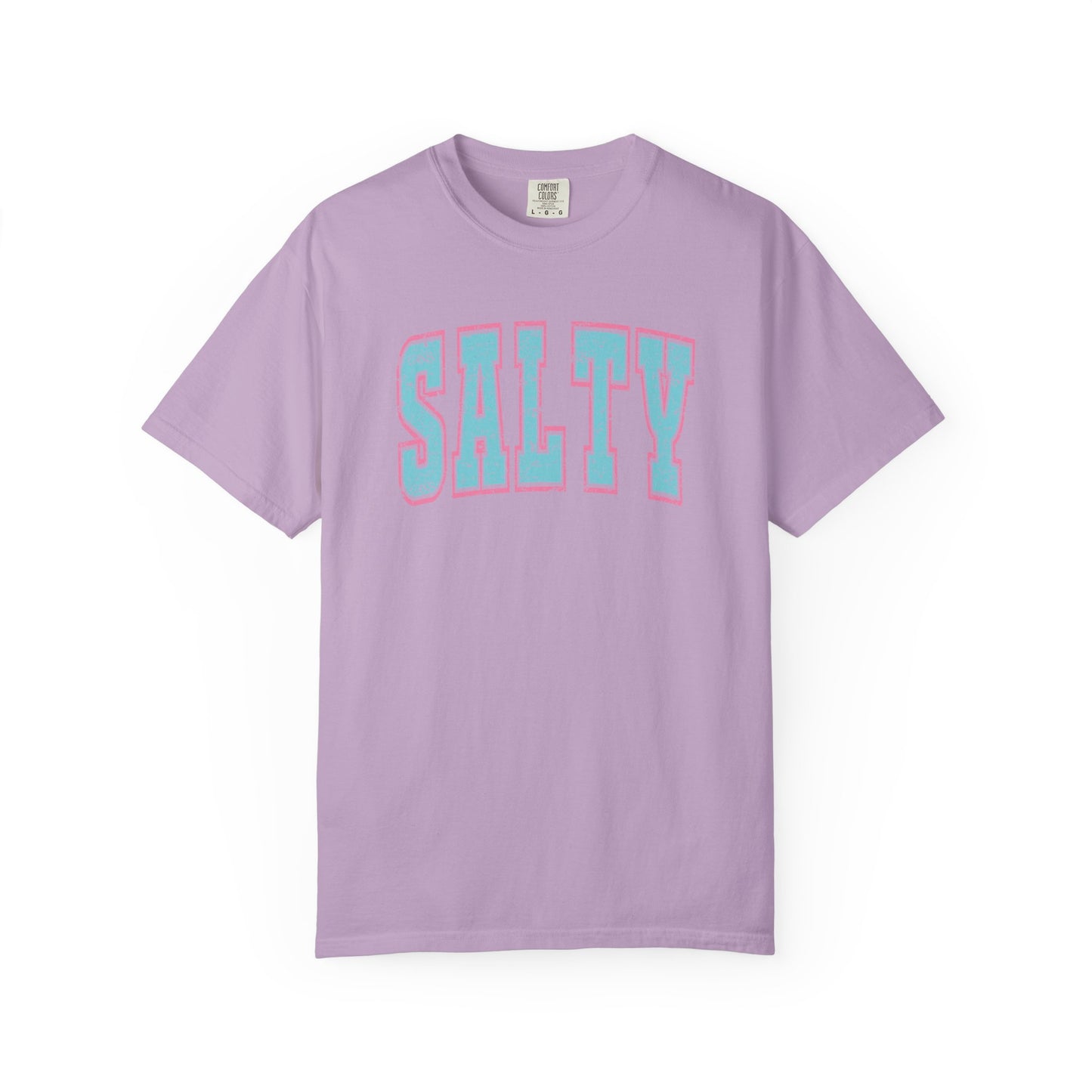 Salty Unisex Garment-Dyed T-Shirt - Casual Vintage Style for Everyday Wear