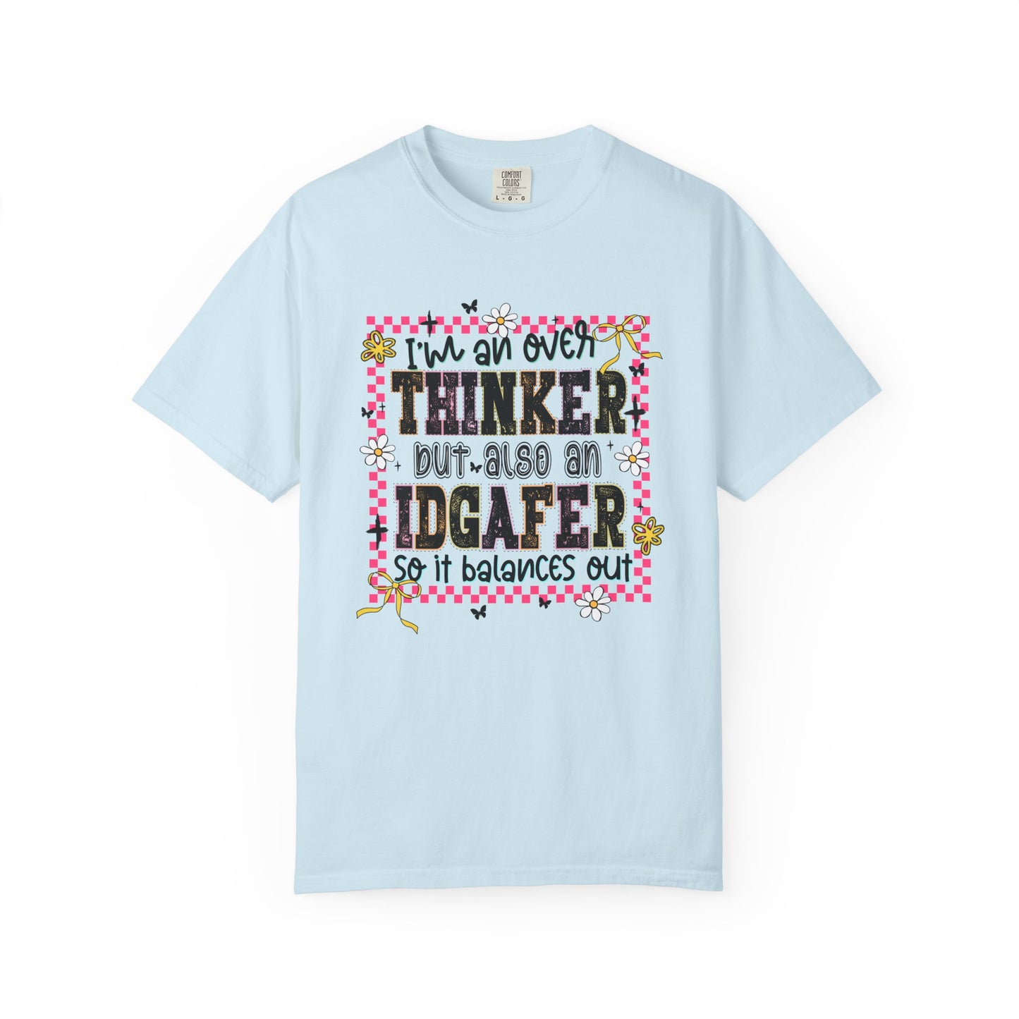 IDGAFER overthinker Unisex Garment-Dyed T-Shirt - Casual Vintage Style for Everyday Wear