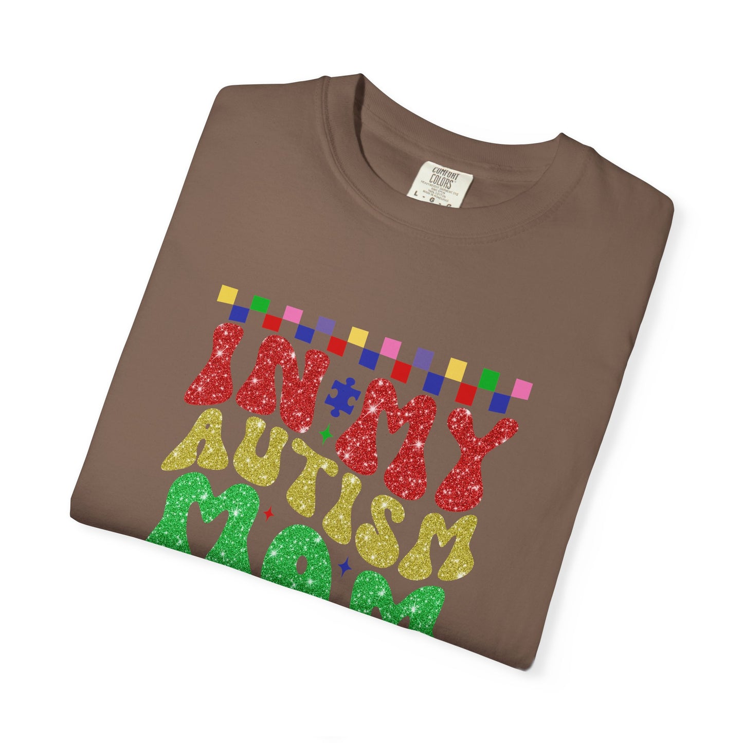 In my autism mom era club Unisex Garment-Dyed T-Shirt - Casual Vintage Style for Everyday Wear