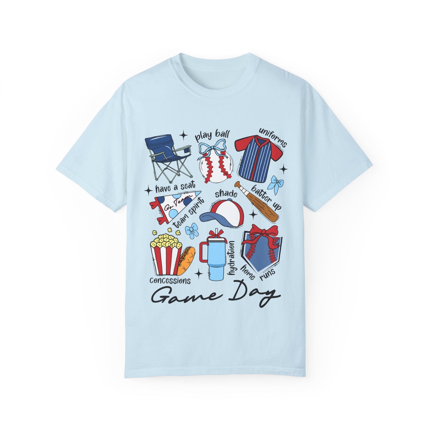 Game Day Unisex Garment-Dyed T-Shirt - Casual Vintage Style for Everyday Wear