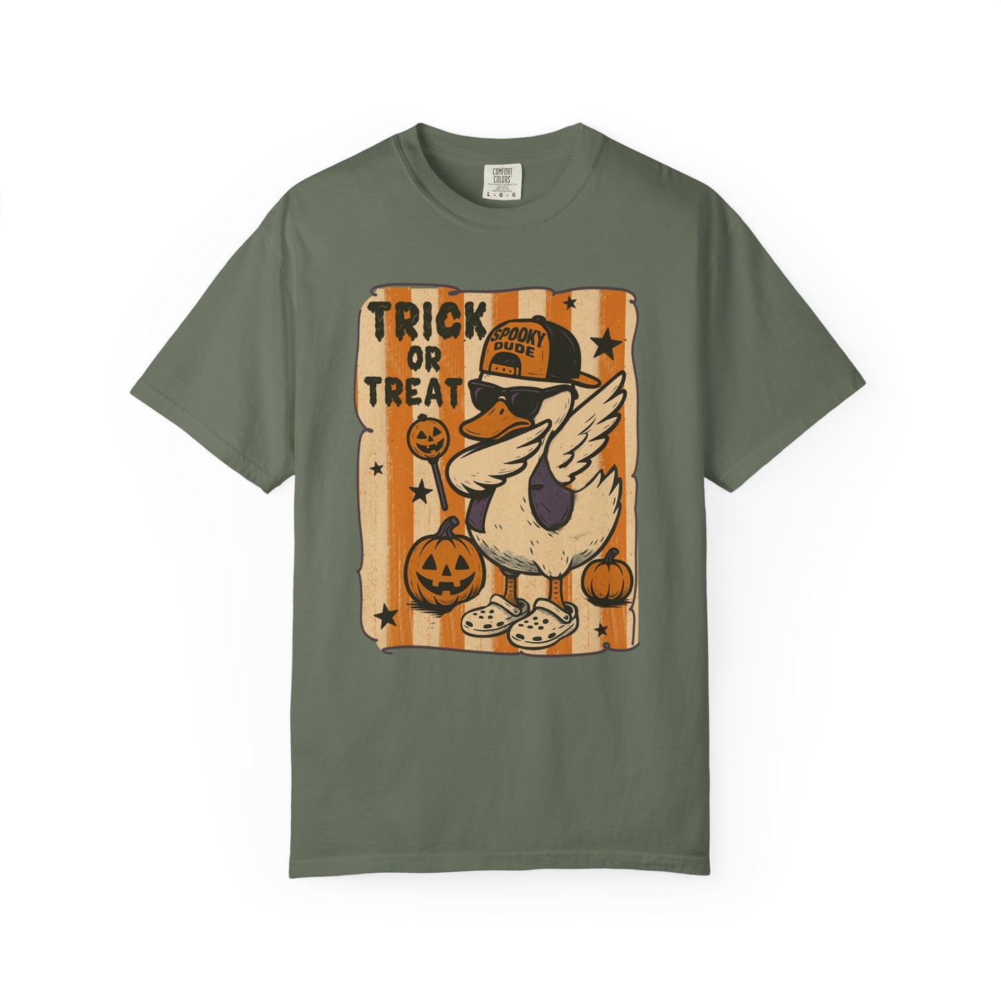 Trick or treat Halloween Unisex Garment-Dyed T-Shirt - Casual Vintage Style for Everyday Wear