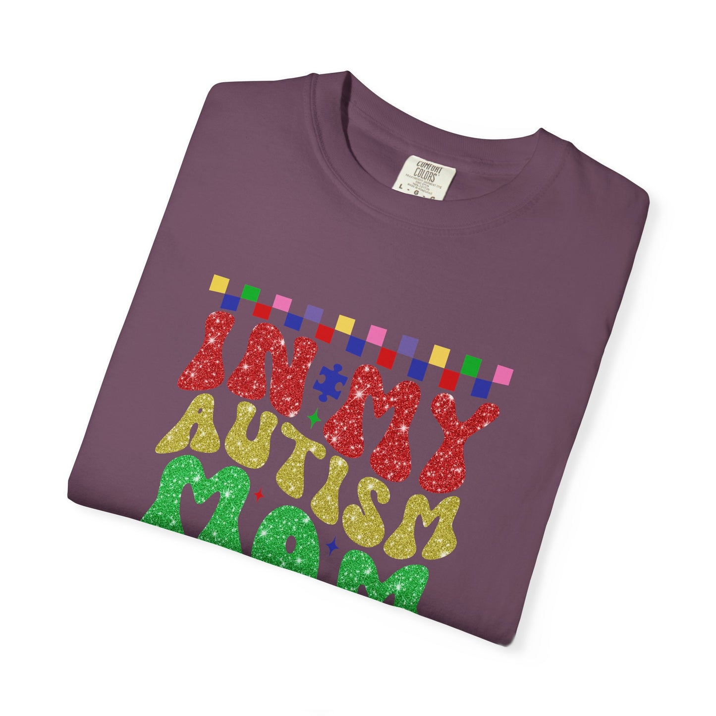 In my autism mom era club Unisex Garment-Dyed T-Shirt - Casual Vintage Style for Everyday Wear