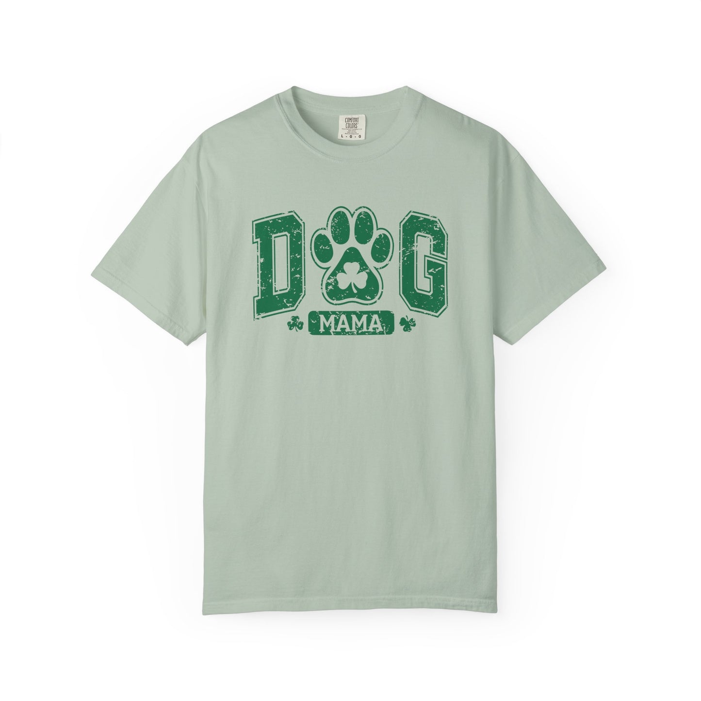 Dog Mama Unisex Garment-Dyed T-Shirt - Casual Vintage Style for Everyday Wear