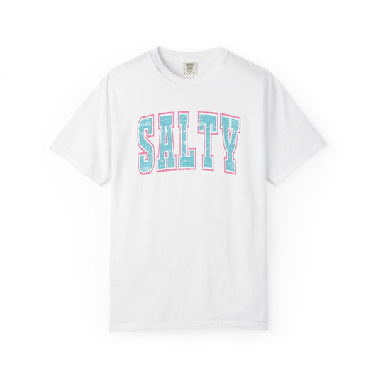 Salty Unisex Garment-Dyed T-Shirt - Casual Vintage Style for Everyday Wear