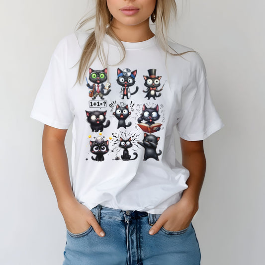 Funny Quirky Black Cat Unisex Comfort garment-dyed heavyweight t-shirt