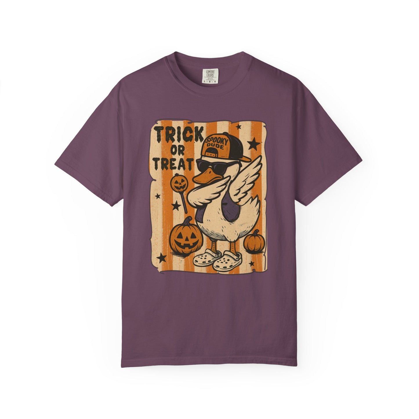 Trick or treat Halloween Unisex Garment-Dyed T-Shirt - Casual Vintage Style for Everyday Wear