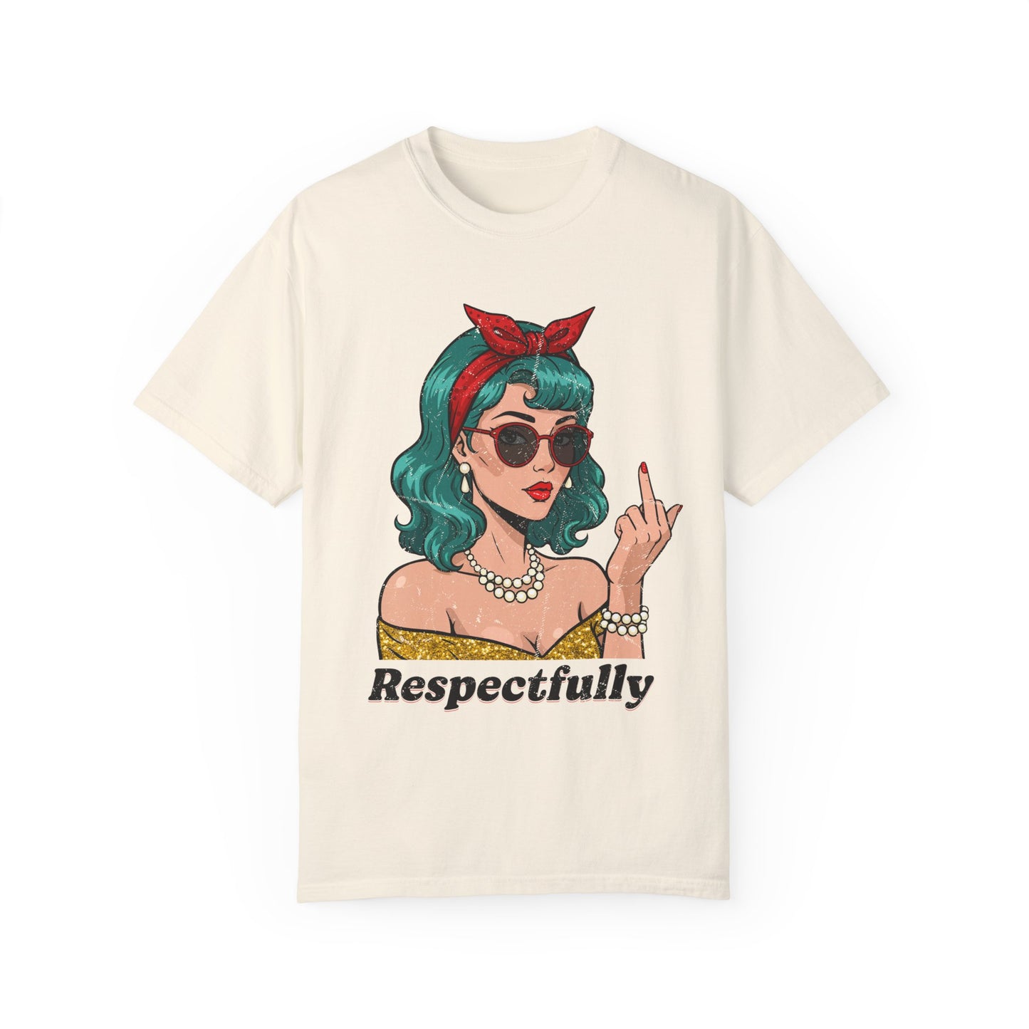 Respectfully Retro Unisex Garment-Dyed T-Shirt - Casual Vintage Style for Everyday Wear