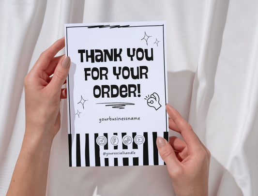 Small Business Printable Kit Canva Templates – Thank You Card, Loyalty Card, Gift Certificate, QR Code Payment toonbite Bakery Playful 2d Cafe Theme