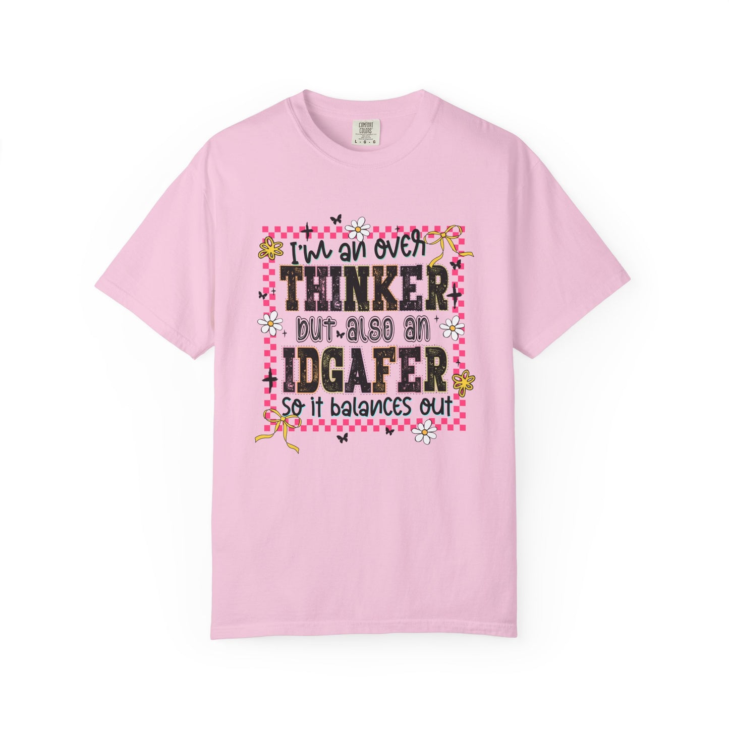 IDGAFER overthinker Unisex Garment-Dyed T-Shirt - Casual Vintage Style for Everyday Wear
