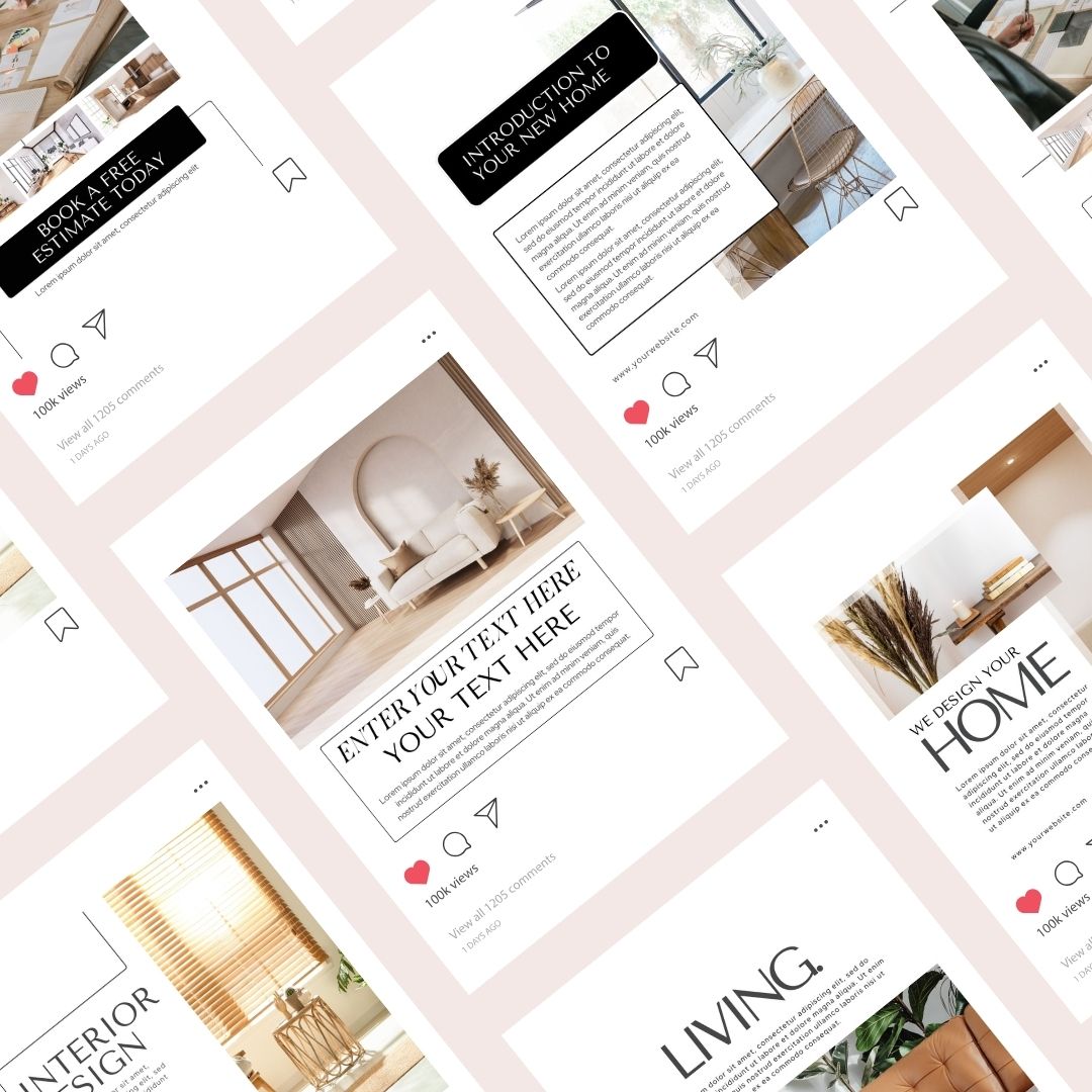 50 Minimalist Interior Design Social Media Posts