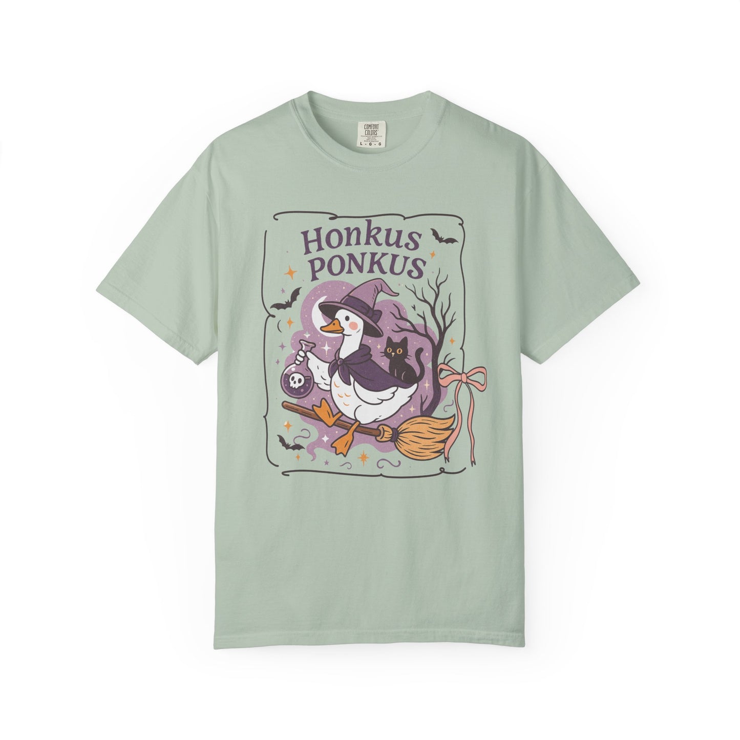 Honkus Ponkus Halloween Unisex Garment-Dyed T-Shirt - Casual Vintage Style for Everyday Wear