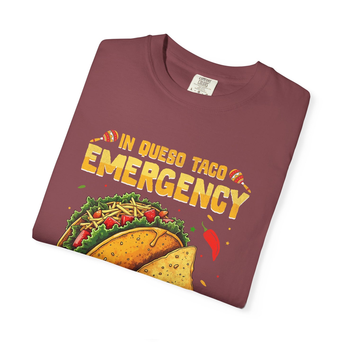 In quebo taco emergency call 9 juan juan Unisex Garment-Dyed T-Shirt - Casual Vintage Style for Everyday Wear