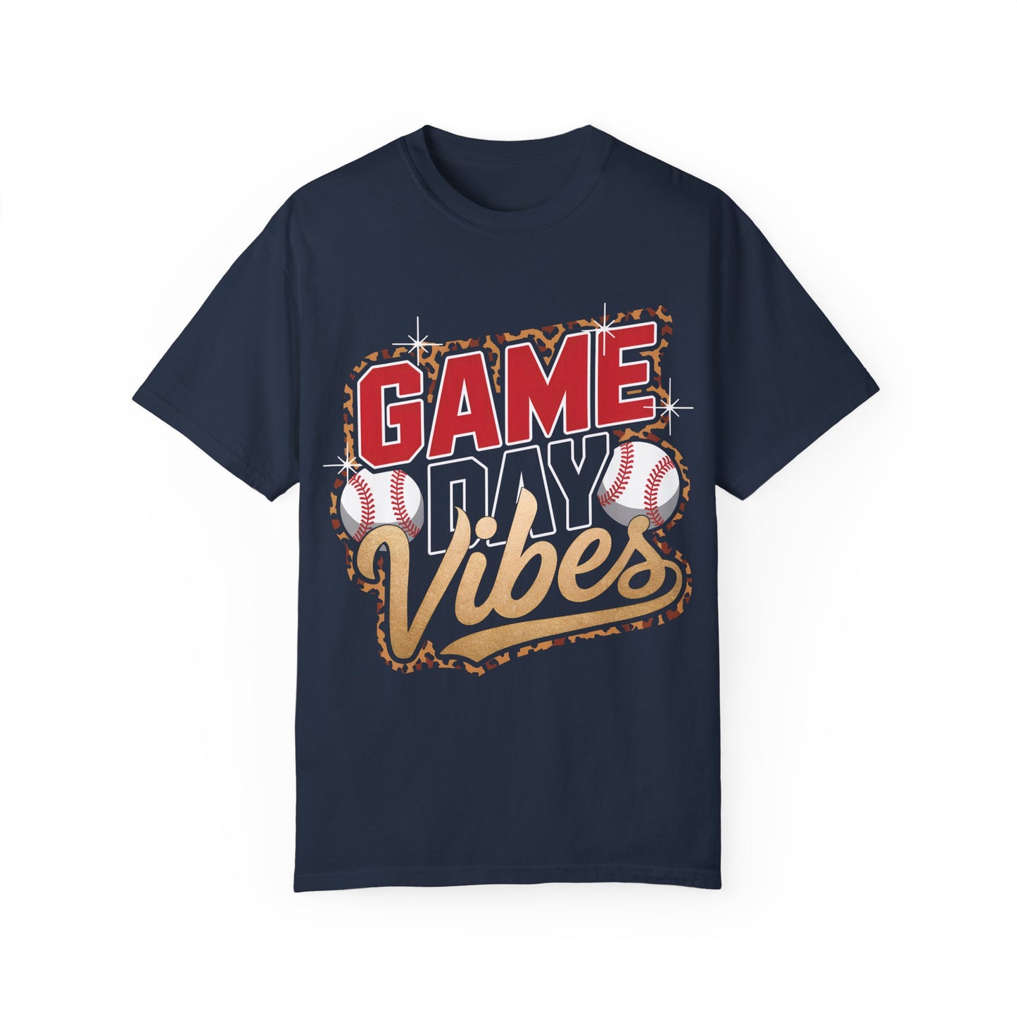 Game day vibes Unisex Garment-Dyed T-Shirt - Casual Vintage Style for Everyday Wear
