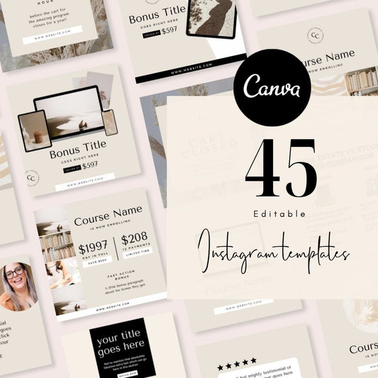 45 Course Launch Instagram Posts