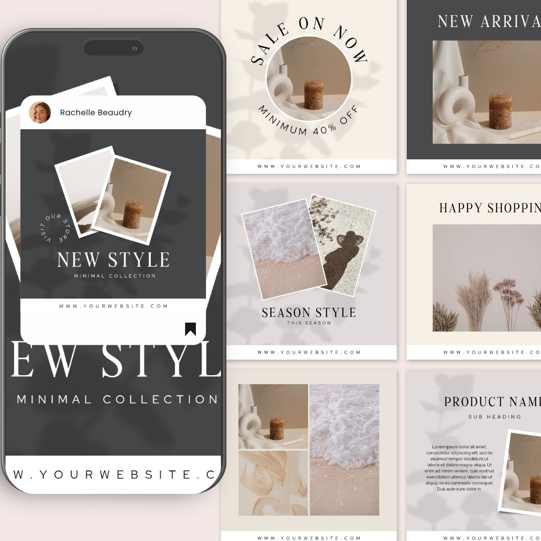 20 Digital Workbook Instagram Post Editable Canva Template