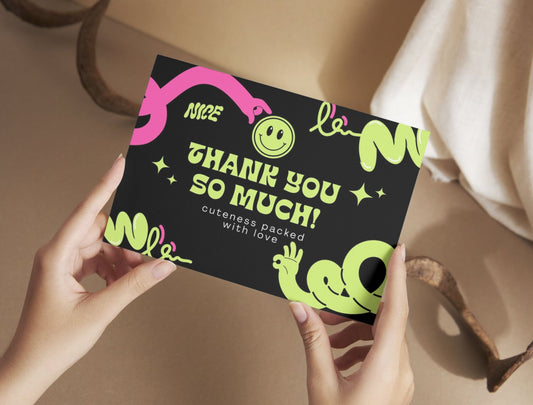 Small Business Printable Kit Canva Templates – Thank You Card, Loyalty Card, Gift Certificate, QR Code Payment NeoNoble Theme