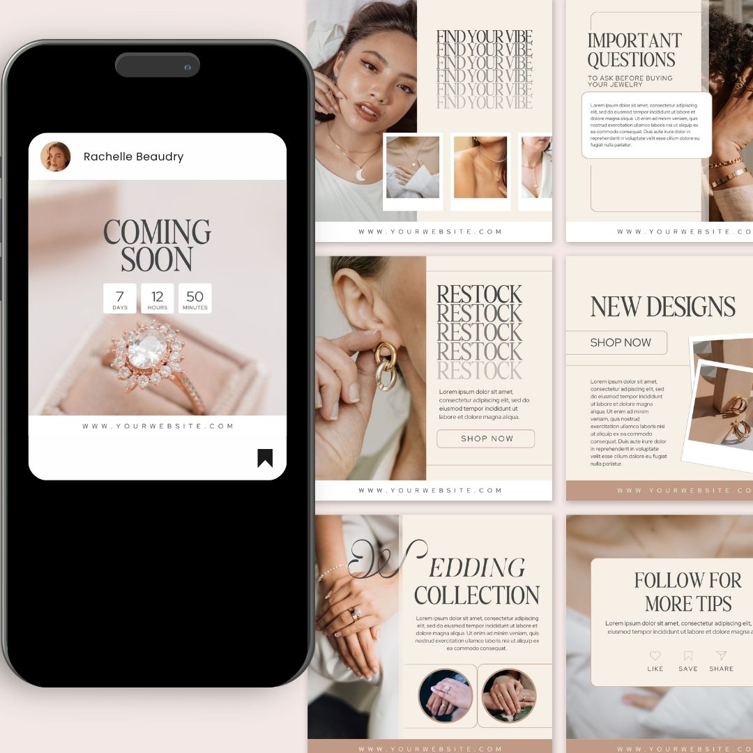 50 Beige Jewelry Instagram Posts