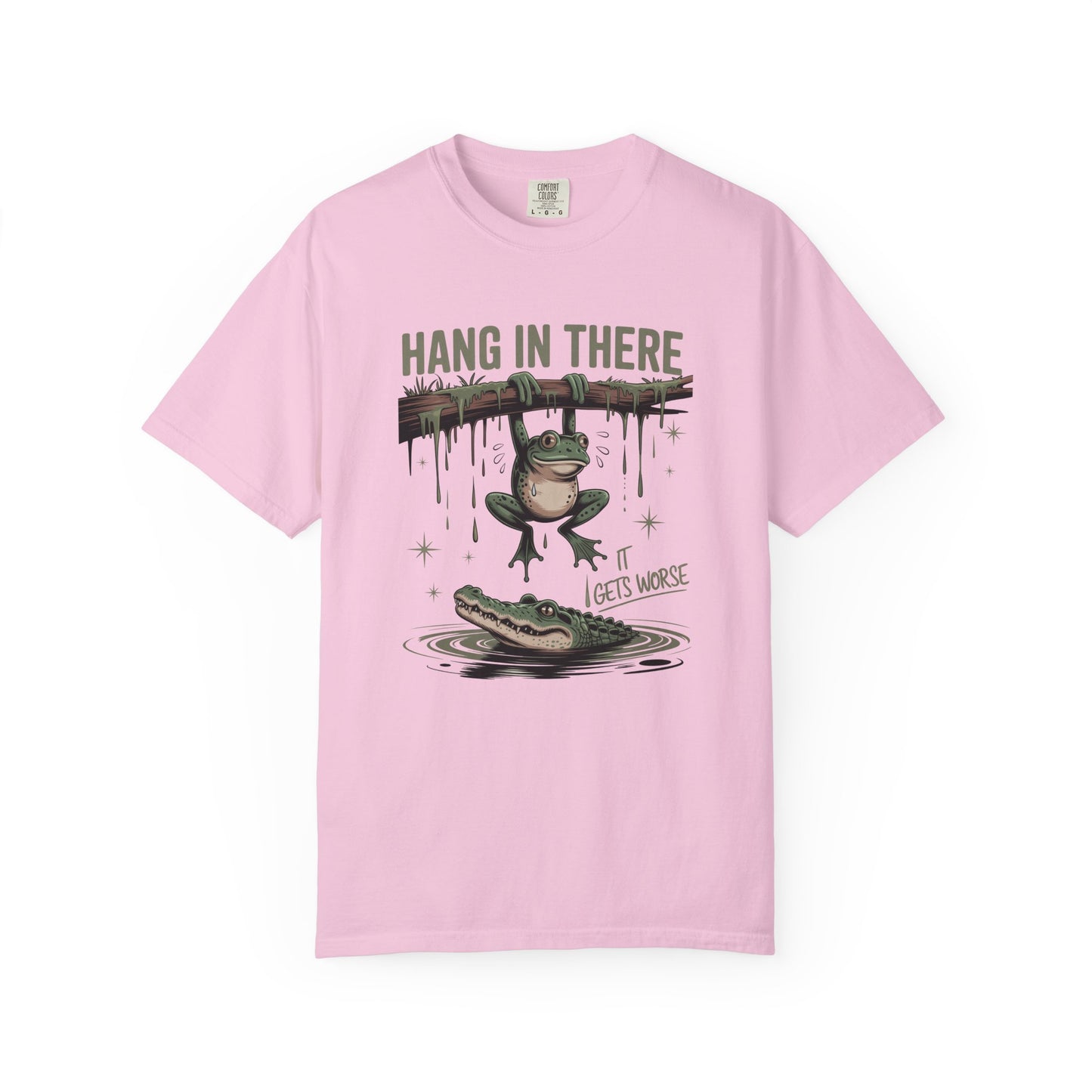 Hang in there Funny Unisex Garment-Dyed T-Shirt - Casual Vintage Style for Everyday Wear