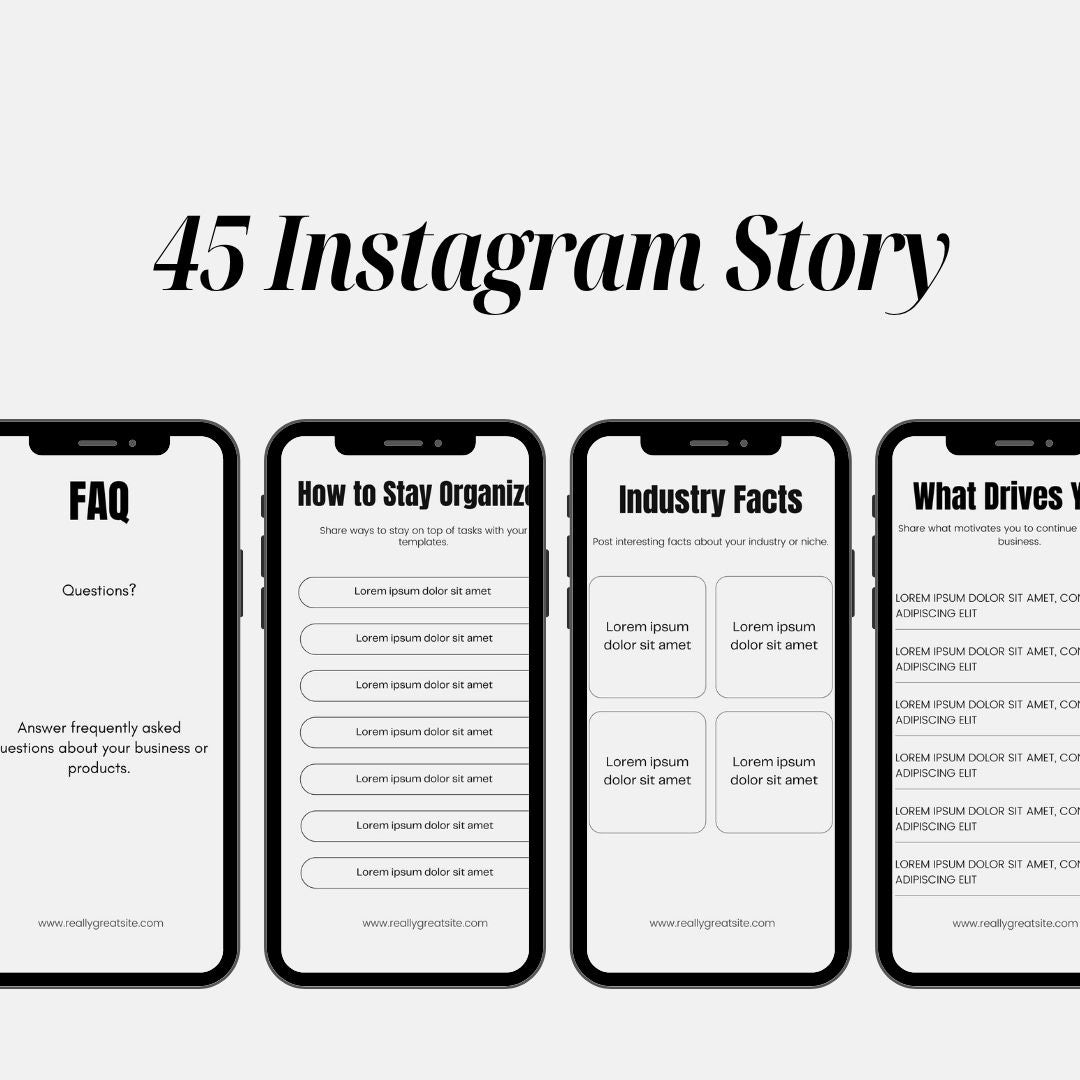45 Instagram Story Post Canva Template