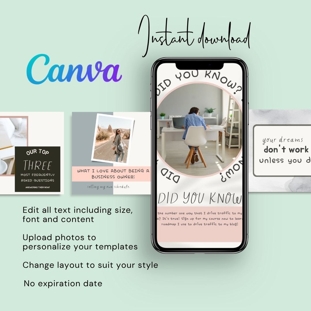 50 Food Service Green Theme Instagram Posts