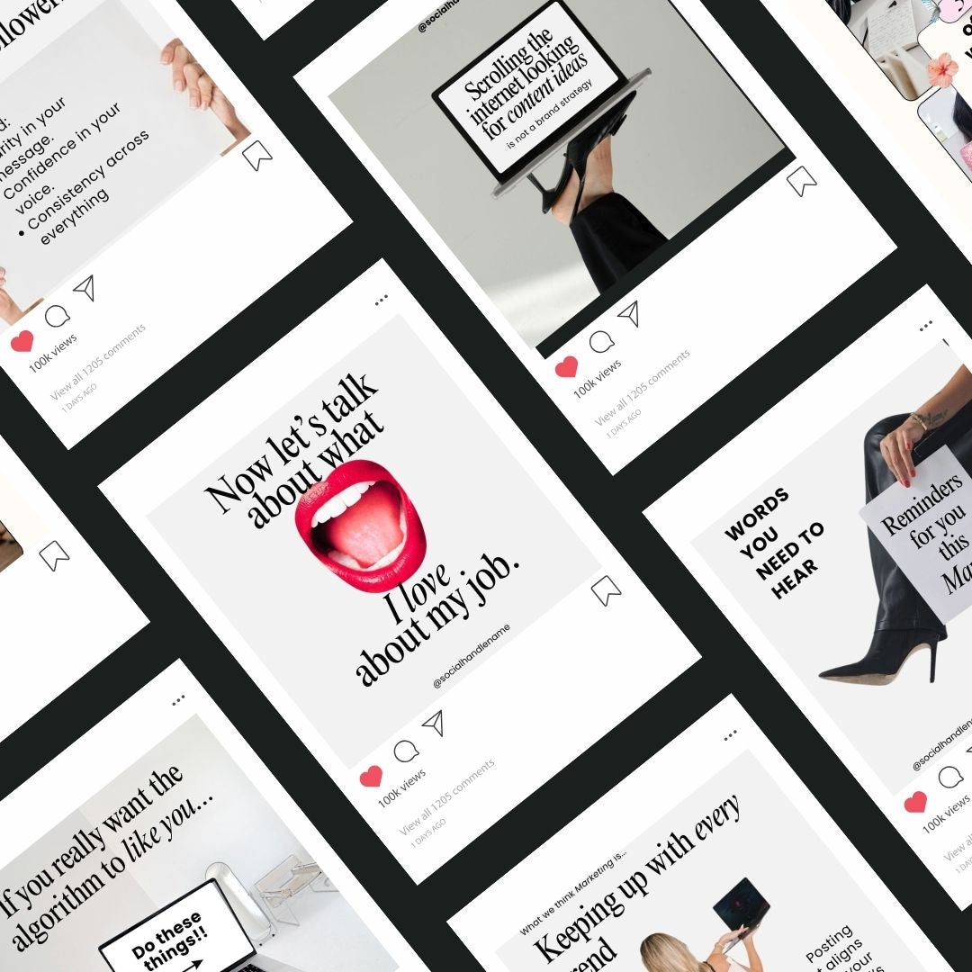 Branding Instagram Beige Aesthetic Trendy Post, Content Coach Business, IG Feed Social Canva