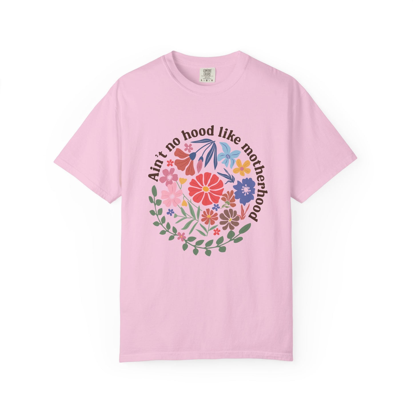 Aint no hood like motherhood Unisex Garment-Dyed T-Shirt - Casual Vintage Style for Everyday Wear