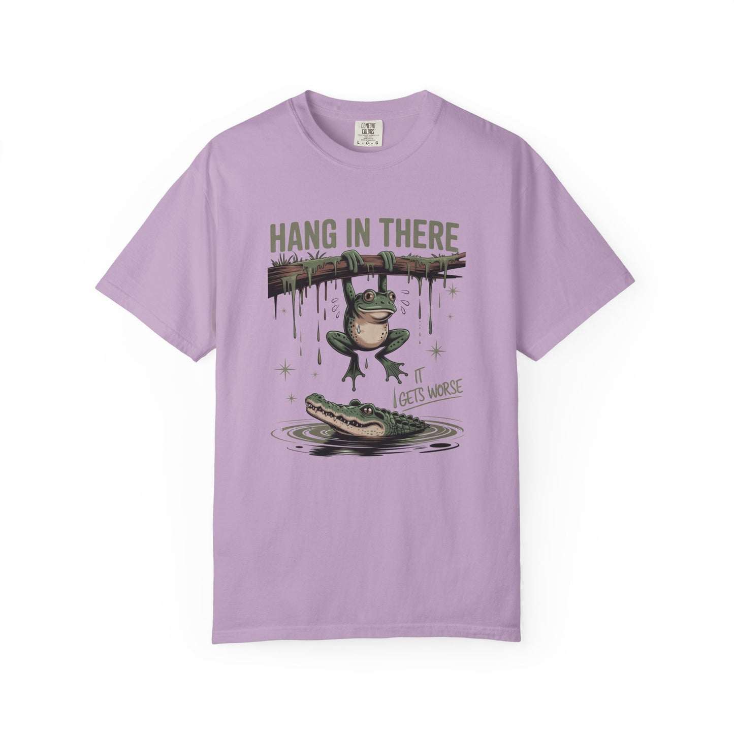 Hang in there Funny Unisex Garment-Dyed T-Shirt - Casual Vintage Style for Everyday Wear