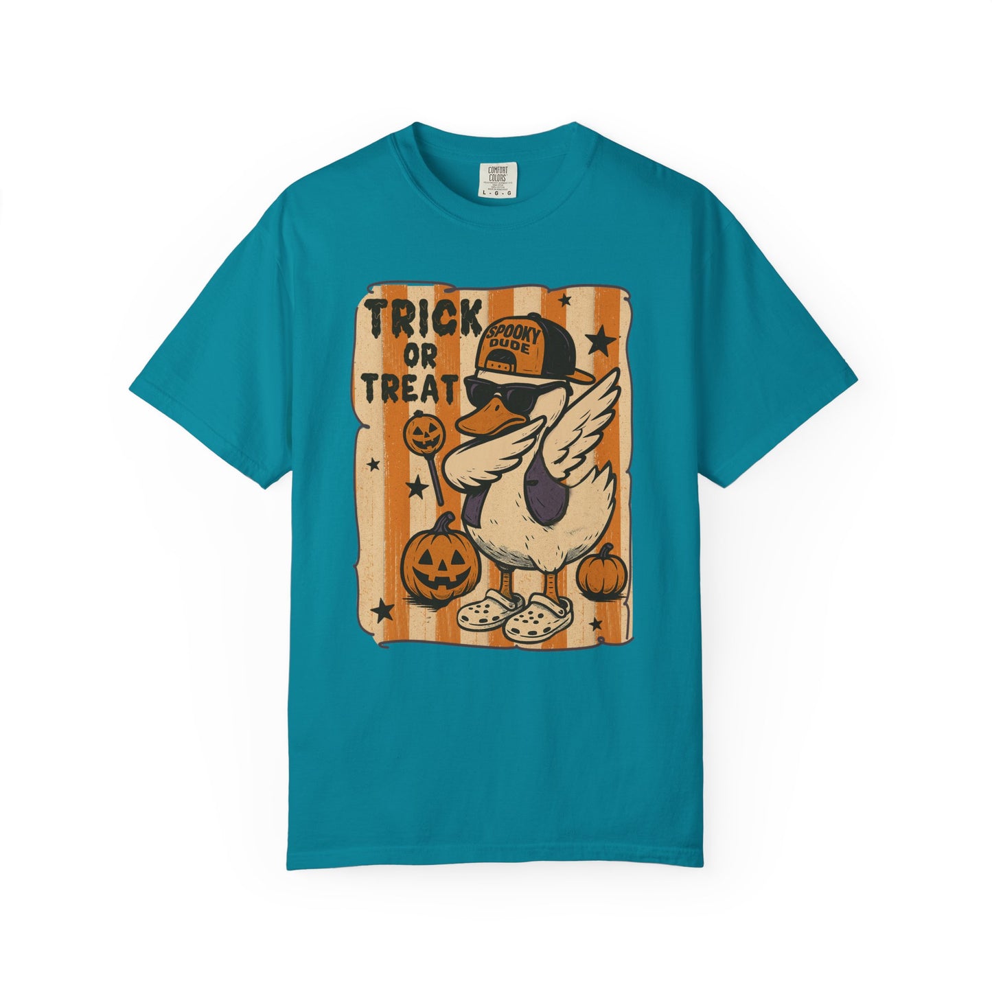 Trick or treat Halloween Unisex Garment-Dyed T-Shirt - Casual Vintage Style for Everyday Wear
