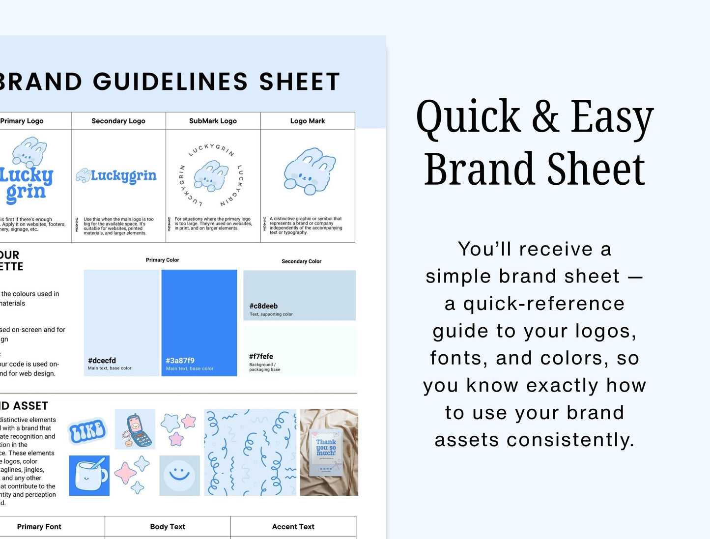 Branding Kit Luckygrin Canva Templates Product Fashion Coach Etsy Kit Light Blue Theme