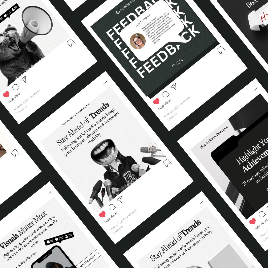 Social Media Manager Instagram Neutral Aesthetic Trendy Post, SMM IG Feed Social Canva