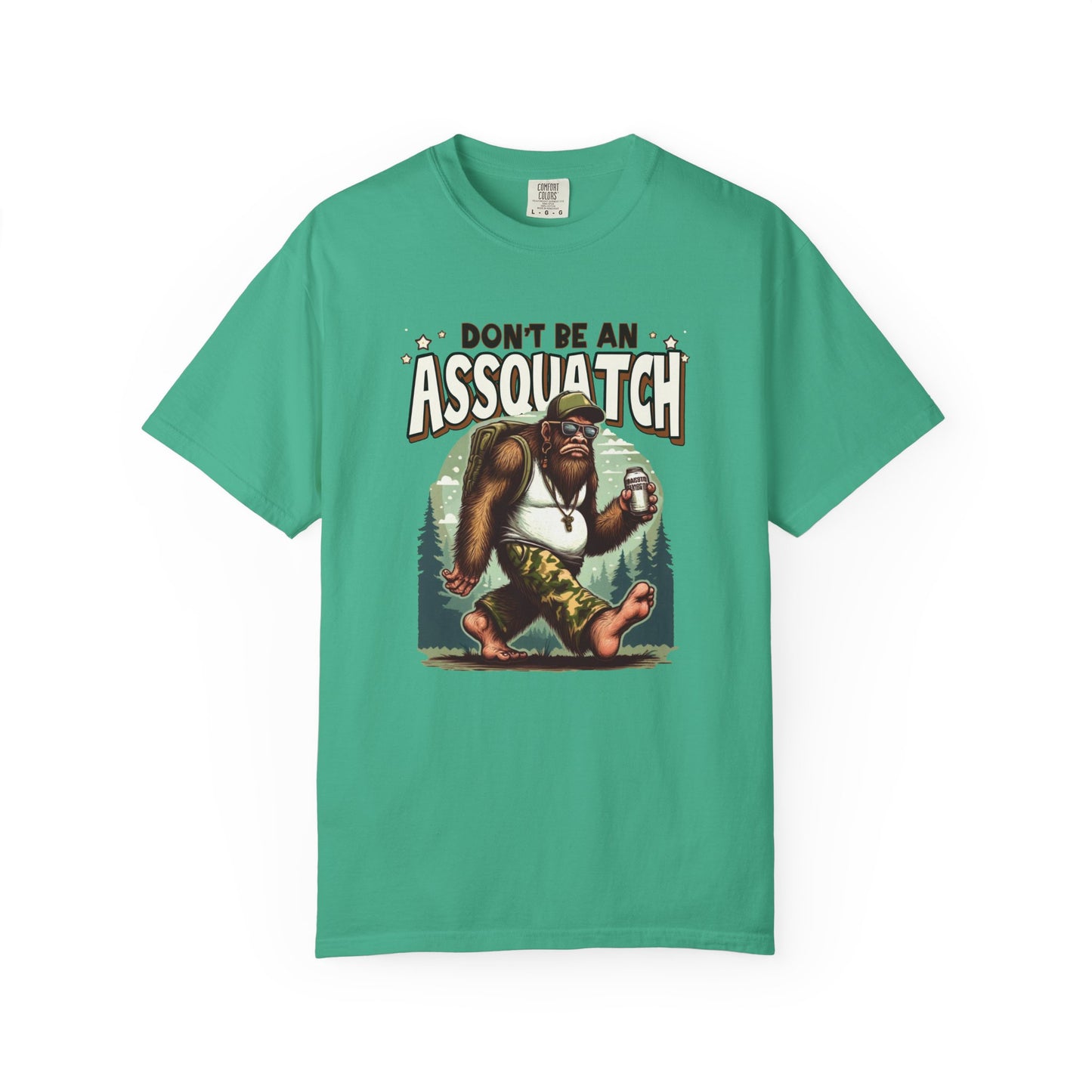 Don't be an assquatch Unisex Garment-Dyed T-Shirt - Casual Vintage Style for Everyday Wear