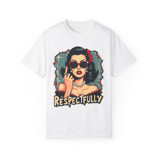 Respectfully Retro Unisex Garment-Dyed T-Shirt - Casual Vintage Style for Everyday Wear