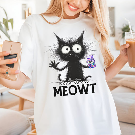 Don't Stress Meowt Funny Cat Unisex Comfort garment-dyed heavyweight t-shirt