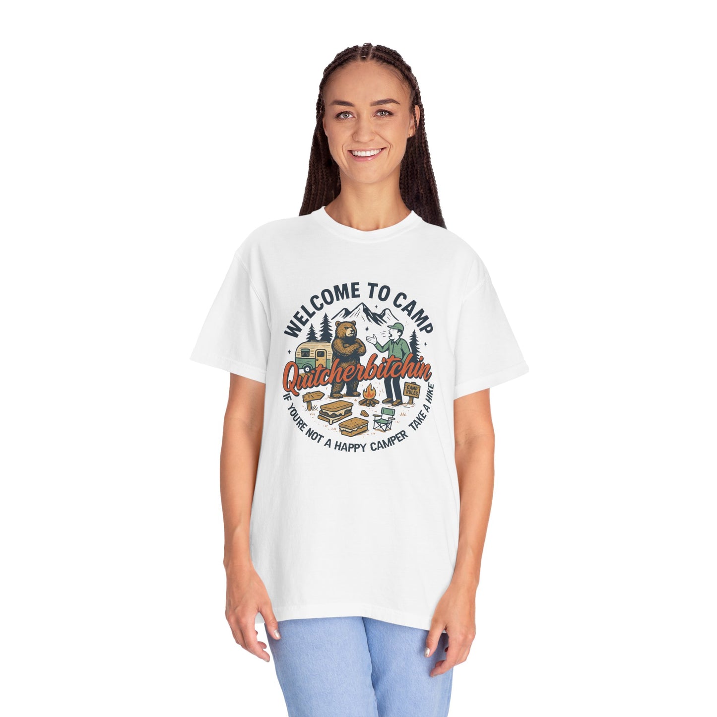 Quit bitchin Funny Unisex Garment-Dyed T-Shirt - Casual Vintage Style for Everyday Wear