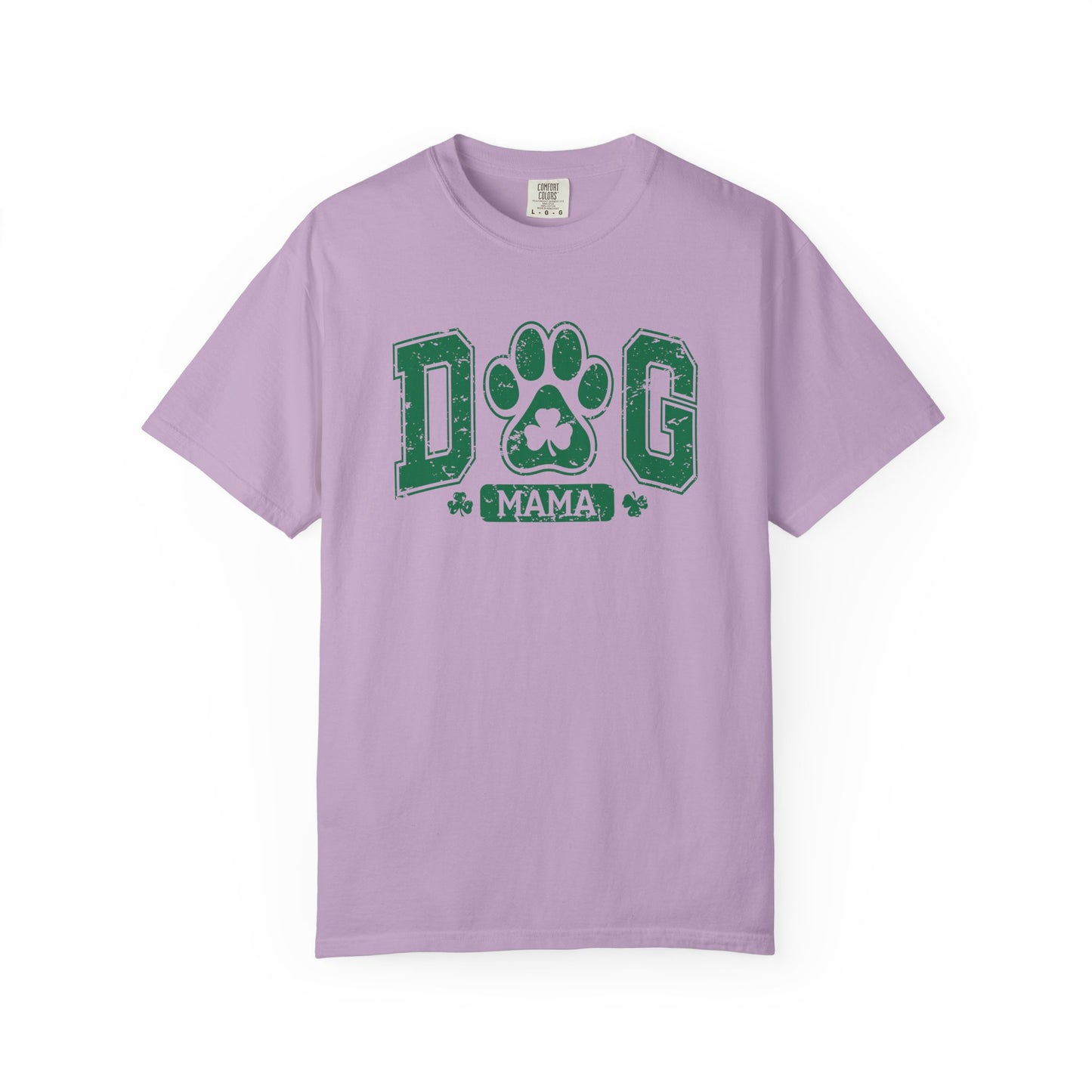 Dog Mama Unisex Garment-Dyed T-Shirt - Casual Vintage Style for Everyday Wear
